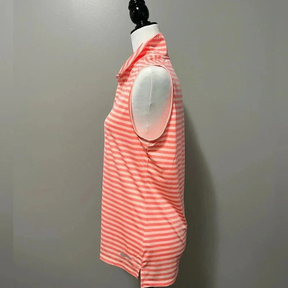 Nike Golf Dri Fit Striped Sleeveless Polo - Picture 7 of 11